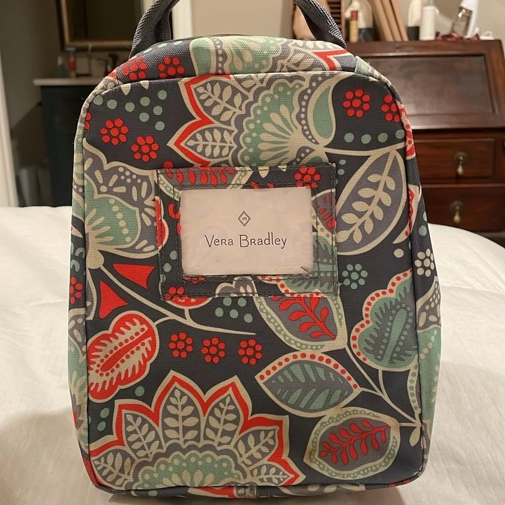 Vera Bradley Nomadic Floral lunchbox or cosmetic case. Y
